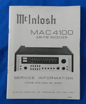 039339 MCINTOSH Mac Receiver Service Manual