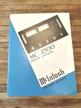 039642 MCINTOSH Power Amplifier Owners Manual
