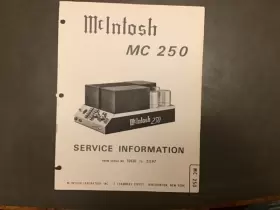 250-21L98 MCINTOSH Service Manual Power Amplifier