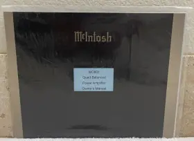 MC601 MCINTOSH Power Amplifier Owners Manual