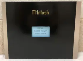 MCT500 MCINTOSH Sacd Cd Transport Owners Manual
