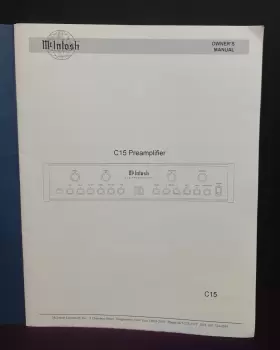MQ108 MCINTOSH Preamplfier Owners Manual Fi Stereo #3