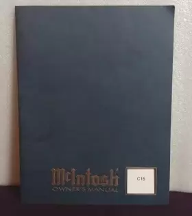 MQ108 MCINTOSH Preamplfier Owners Manual Fi Stereo