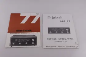 MR-77 MCINTOSH Fm Tuner Owners Manual Service