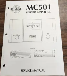 MR501 MCINTOSH Fm Tuner Service Manual
