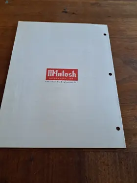 MR65 MCINTOSH Stereo Fm Tuner Operating Instruction Manual #3