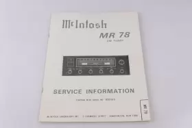 MR78-78 MCINTOSH Service Manual