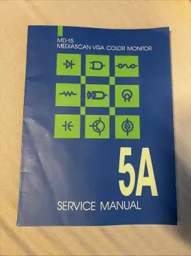 MD-15 MEDIASCAN VGA MONITOR Service Manual Schematics