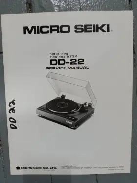 DD-22 MICRO SEIKI Turntable Service Manual