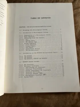 MSC6500 MICROCOMPUTERS MOS Microcomputer Family Manual #3