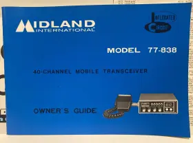 77-838 MIDLAND INTERNATIONAL Channel Cb Radio Owners #2