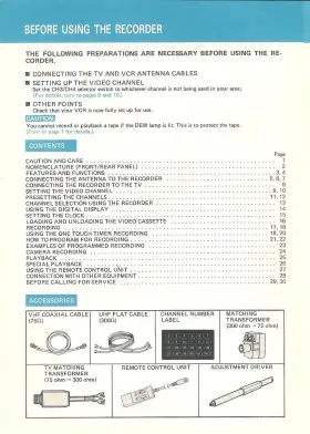 871C098A4 MITSUBISHI Vhs Vcr Owners Manual Printed #2
