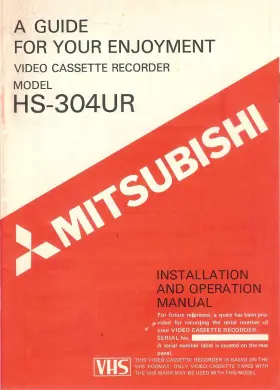 871C098A4 MITSUBISHI Vhs Vcr Owners Manual Printed
