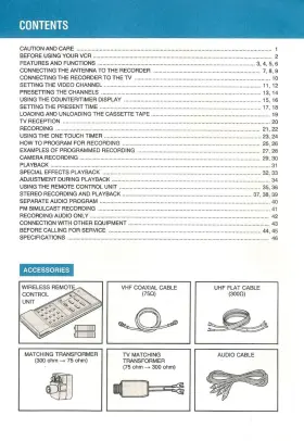 871C147A2 MITSUBISHI Vhs Vcr Owners Manual Printed #2