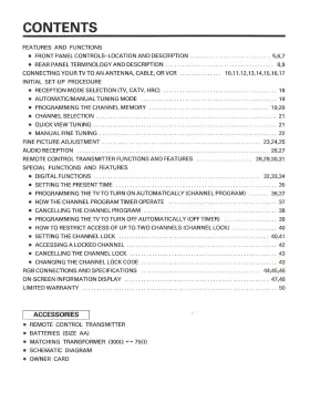 871C156A9 MITSUBISHI Table Tv Owners Manual #2