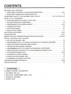 871C157A3 MITSUBISHI Console Tv Owners Manual #2