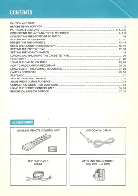 871C208A7 MITSUBISHI Vhs Vcr Owners Manual Printed #2
