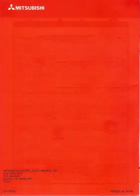 871C220A7 MITSUBISHI Vhs Vcr Owners Manual Printed #3