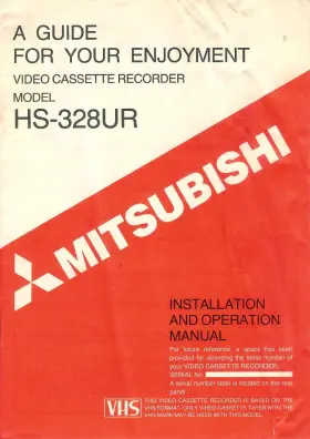 871C220A7 MITSUBISHI Vhs Vcr Owners Manual Printed