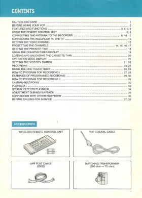871C220A9 MITSUBISHI Vhs Vcr Owners Manual Printed #2