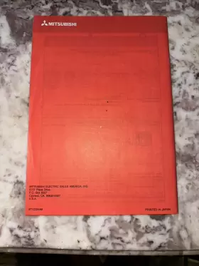 871C224A6 MITSUBISHI Vhs Vcr Owners Manual Printed #2
