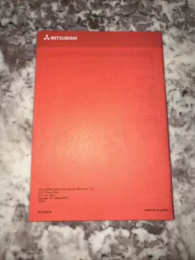 871C226A0 MITSUBISHI Vhs Vcr Owners Manual Printed #2