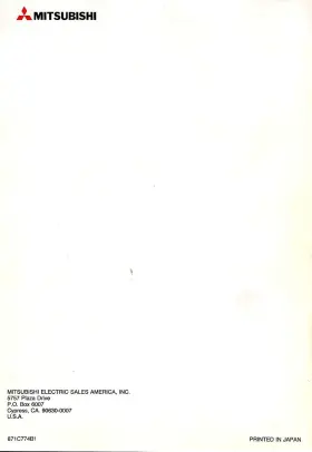 871C774B1 MITSUBISHI Vhs Vcr Owners Manual Printed #2