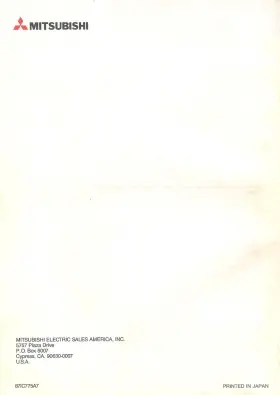 871C775A7 MITSUBISHI Vhs Vcr Owners Manual Printed #2