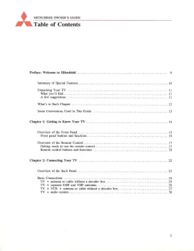 871C798C9 MITSUBISHI Tv Owners Manual #2