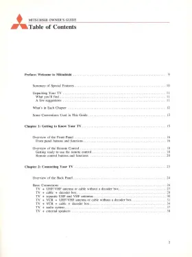 871C799A3 MITSUBISHI Tv Owners Manual #2