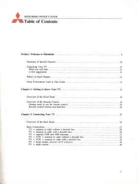 871C901A6 MITSUBISHI Tv Owners Manual #2