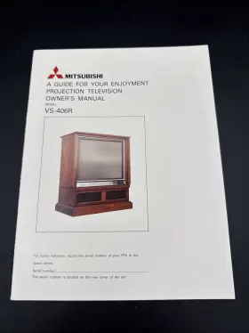 871D078A9 MITSUBISHI Projection Tv Owners Manual