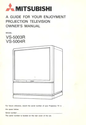 871D141A2 MITSUBISHI Projection Tv Owners Manual