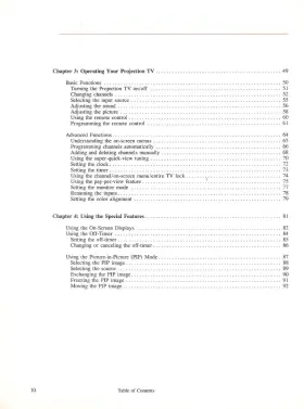 871D146A5 MITSUBISHI Projection Tv Owners Manual #3