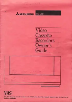 872C010B1 MITSUBISHI Vhs Vcr Owners Manual Printed