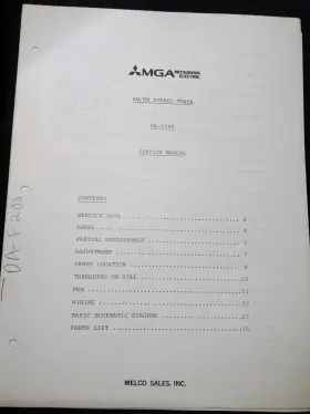 DA-F200 MITSUBISHI Tuner Service Manual