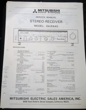DA-R440 MITSUBISHI Receiver Service Manual