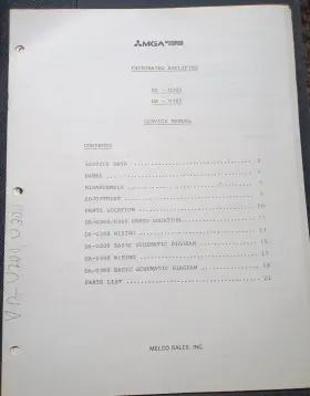 DA-U200 MITSUBISHI Amplifier Service Manual