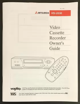 HS-U530 MITSUBISHI Video Cassette Recorder Owners Manual