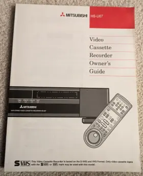 HS-U67 MITSUBISHI Video Cassette Recorder Owners