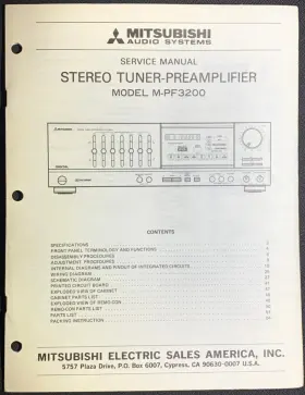 M-PF3200 MITSUBISHI Tuner Amplifier Service Manual