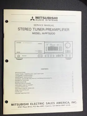 M-PF5299 MITSUBISHI Service Manual Stereo Tuner Preamplifier