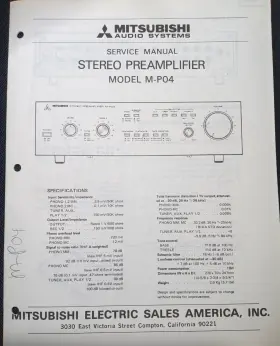 M-PO4 MITSUBISHI Amplifier Manual