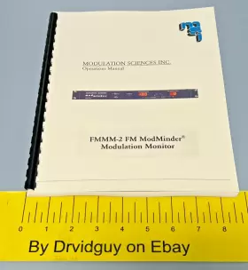 FMMM-2 MODULATION SCIENCE INC Fm Modminder Monitor Operations
