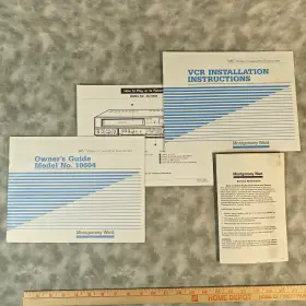 10604 MONTGOMERY WARD Vcr Vhs Manual Set Owners