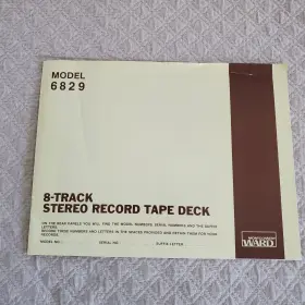 6829 MONTGOMERY WARD Stereo Record Tape Deck Manual