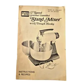 VPM-45754 MONTGOMERY WARD Stand Mixer Manual Recipe Book