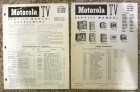 68P720312 MOTOROLA Tv Service Manual Supplement Chassis