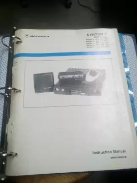 68P80100W45-B MOTOROLA Syntor Uhf Fm Radio Instruction Manual