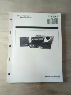 68P80100W45-E MOTOROLA Syntor Fm Radio Instruction Manual